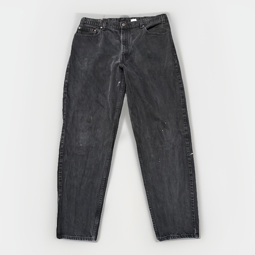 VTG Levi's 560 Jeans Men's 38x32 Black 90s Streetwear Cotton Regular Fit Faded
